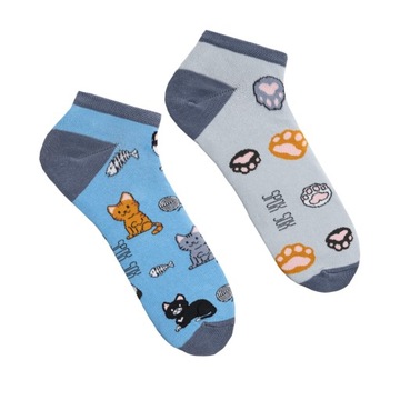 Kolorowe Stopki Skarpety SPOXSOX Koty 40-43