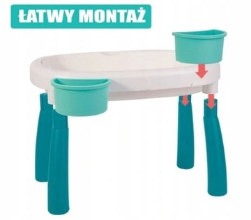 СТОЛИК ДЛЯ ВОДЫ 2в1 ПЕСОЧНИЦА XXL 7 шт. ВУПИ