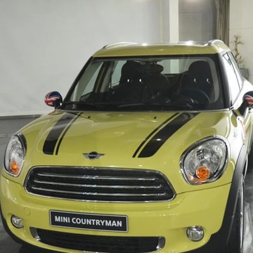Наклейки для стайлинга автомобиля, наклейка в полоску на капоте для MINI Cooper One S JCW Count