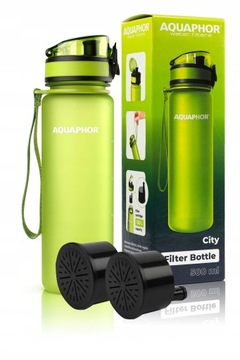 BIDON FILTR BUTELKA AQUAPHOR CITY GREEN + 2 WKŁADY
