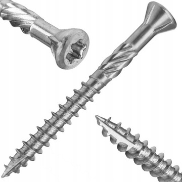 WKRĘTY NIERDZEWNE TARASOWE 4x50 STALOWE TORX DO TARASÓW 500szt