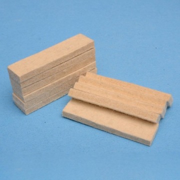 10 сменных тормозных колодок для велотренажера, бежевые