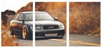 3x НАСТЕННЫЕ КАРТИНЫ АВТОМОБИЛЬ AUDI A4 30x40