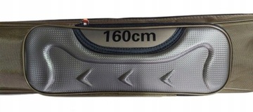 Pokrowiec na wędki 160 cm usztywniany 3 komory kieszenie RUMPOL FORTESS