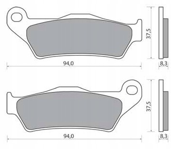 KLOCKI HAMULCOWE PRZÓD YAMAHA XT 660 Z TENERE 08-