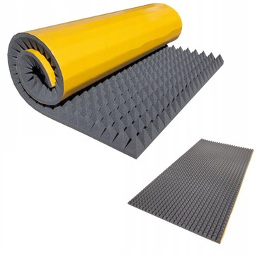 Mata akustyczna wygłuszająca piramidki 200x100x4cm absorber nadmiaru dźwięk
