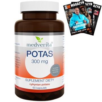MEDVERITA POTAS 300 mg 60 kaps CYTRYNIAN POTASU
