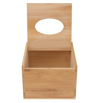1 шт. ДЕРЕВЯННАЯ КОРОБКА ДЛЯ КВАДРАТНЫХ БАМБУКОВЫХ БУМАЖНЫХ САЛФЕТОК