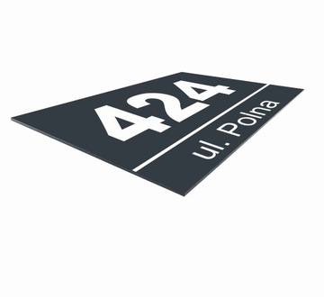 Tabliczka Tablica ADRESOWA ALUMINIUM Nr DOMU 20x30