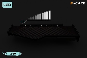 Полка TIR SCANIA R 11-16 ящик, экокожа, LED