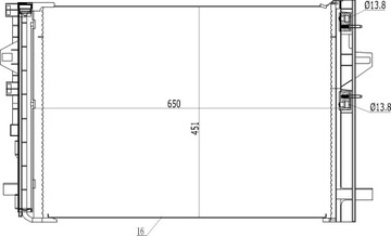 CHLADIČ KLIMATIZACE - INFINITI Q30 / MERCEDES CLA C117 A W176 B W246