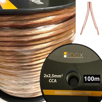 KABEL PRZEWÓD GŁOŚNIKOWY 2x2,5mm CCA HQ 100m