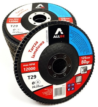 ЗАСЛОНОЧНЫЙ ДИСК 125ММ 80ГР 10ШТ НЕржавеющая СТАЛЬ ЦИРКОНИЙ