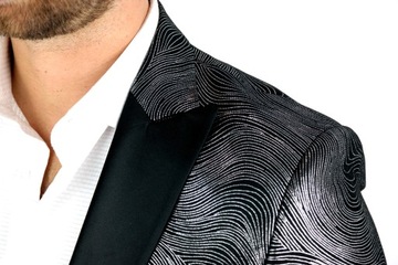 GIOVANNI PERA Marynarka męska DS03 srebrna 64