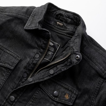 Черная мотоциклетная рубашка 3XL Broger Alaska Jeans