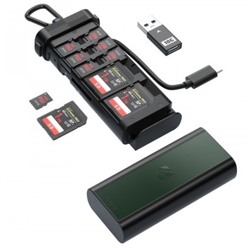 Freewell Duo Card Reader SD TF Czytnik, etui do przechowywania kart pamięci