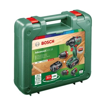 Аккумуляторная отвертка Bosch, 18 В, зеленый/черный