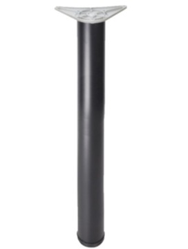 NOGA DO STOŁU CZARNA H-110 OKRĄGŁA PODSTAWA LOFT