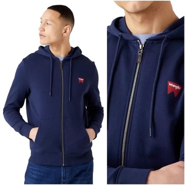 WRANGLER ZIP THRU HOODIE MĘSKA BLUZA KAPTUR 3XL