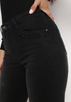 Born2Be Czarne Jeansy damskie 40 Skinny