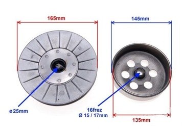 СЦЕПЛЕНИЕ квадроцикла LINHAI KEEWAY CF MOTO BASHAN 260 300
