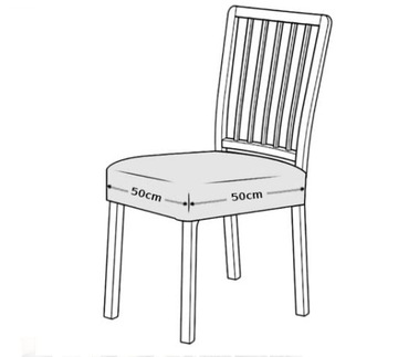 Pokrowiec na siedzisko krzesła welur DEEP TEAL