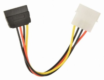 Kabel SATA ZASILAJĄCY MOLEX 4-pin 15-pin 15cm