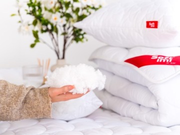 PODUSZKA 60X70 ANTYALERGICZNA PIKOWANA GRUBA ZAMEK