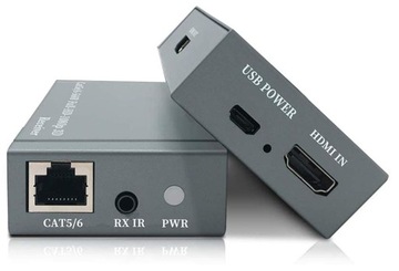 Конвертер сигналов HDMI в LAN Набор передатчиков дистанционного управления Передатчик + приемник