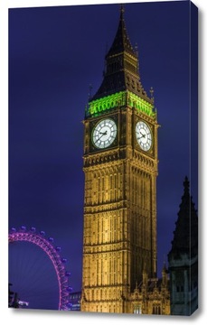 Obraz 60x100cm Big Ben w nocy 2, Assaf Frank