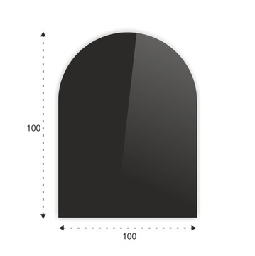 SZYBA HARTOWANA POD PIEC KOMINEK SZKŁO 100x100cm C