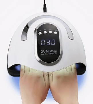 ЛАМПА ДЛЯ НОГТЕЙ 45 СВЕТОДИОДОВ, 50 000 ЧАСОВ, МОЩНОСТЬ ДО 280 ВТ ДЛЯ ГИБРИДОВ И УФ-ГЕЛЕЙ