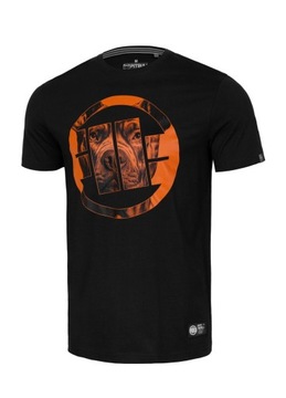 Pit Bull T Shirt Tričko Orange Dog 24 Black XL