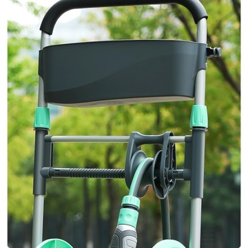 Катушка для садового шланга для тележки Nocton с гибким шлангом длиной 120 м, корзина подачи