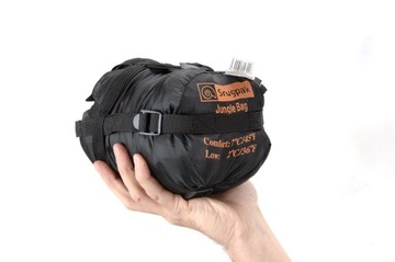 Lekki Śpiwór Jungle bag black Snugpak prawy zamek