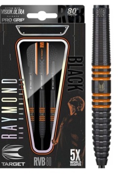 Target wolframowe rzutki do darta RVB 80 black 24g steel tip