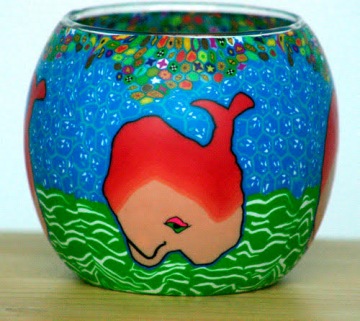 ВИТРАЖНЫЙ ФОНАРЬ ДЛЯ ЙОГА-МЕДИТАЦИИ T-LIGHT