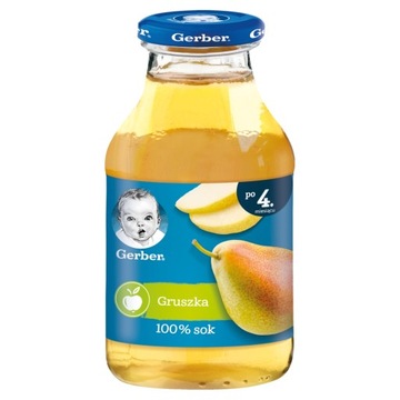 Gerber Sok 100% gruszka po 4 miesiącu 200ml
