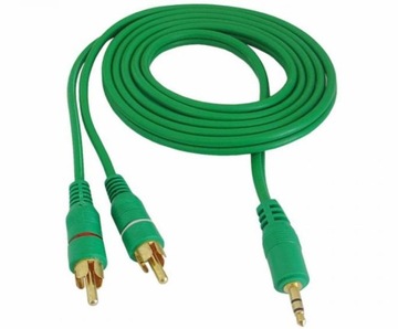 Kabel Przewód jack 3.5mm - 2x RCA (Cinch) 1.5m