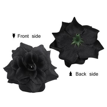 ИСКУССТВЕННЫЕ ЦВЕТЫ СВАДЕБНЫЕ МОДЕЛИРОВАНИЯ ШЕЛКОВЫЕ ЦВЕТОЧНЫЕ ГОЛОВКИ ЧЕРНАЯ РОЗА 50 ШТ.