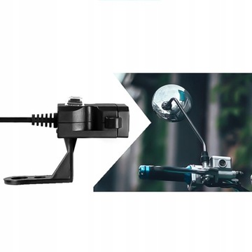 Зарядное устройство для мотоцикла. 2 порта USB для быстрой зарядки. Мощная кнопка на руле.