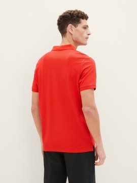 Tom Tailor Basic Polo With Contrast - Basic Red