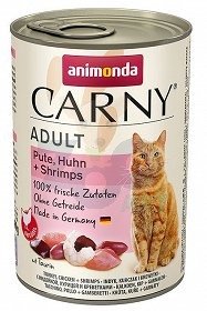ANIMONDA Cat Carny Adult indyk krewetki 6x400g