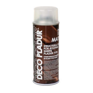 STRUKTURALNA ZAPRAWKA DO BLACH W SPRAYU AEROZOL 400ML RAL 7024 SZARY MAT