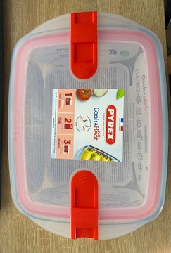 Прямоугольная форма для запекания Cook & Heat из пирекса, повреждена защелка