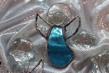 Ангелочки из витражей Тиффани НАБОР из 5 шт. красочный