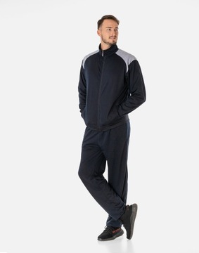 Komplet Dresowy Męski Dres Sportowy Treningowy Bluza Zamek Spodnie 938-3 XL