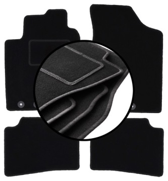 Velurové koberce komplet pro: Hyundai i30 I hatchback, kombi, Cw (2007-2012