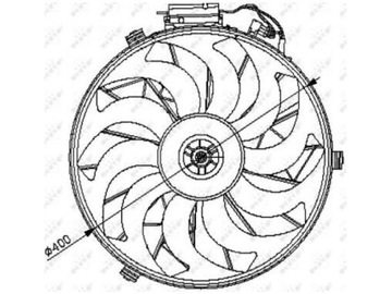 VENTILÁTOR CHLADIČŮ BMW 5 E34 1.8-4.0