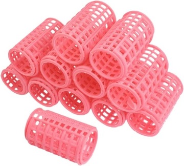 Wałki z nakładką 10 sztuk Różowy 32 mm